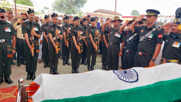 शहीद दिलवर खान राजकीय सम्मान के साथ सुपुर्द-ए-खाक