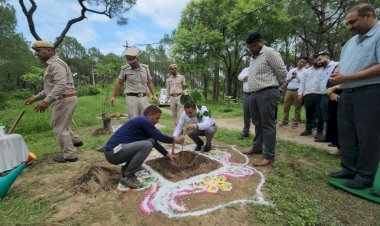 जिला एवं सत्र न्यायधीश और अन्य अधिकारियों ने किया पौधारोपण