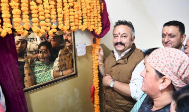 शिक्षा मंत्री ने जुब्बल मे 80 लाख से नवनिर्मित कल्याण भवन का किया उद्घाटन