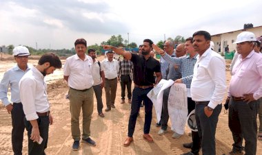 उपायुक्त ने निर्माणाधीन पीजीआई सैटेलाइट सेंटर का किया निरीक्षण