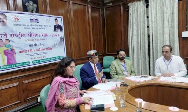 प्रदेश में 1 से 30 सितम्बर तक पोषण माह का किया जाएगा आयोजन: डॉ. कर्नल धनीराम शांडिल