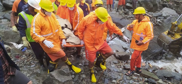 तेरंग में हादसे के छठे दिन महिला का शव बरामद