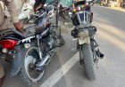 मोटर अधिनियम का उल्लंघन करने पर किए 60 चालान
