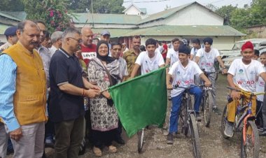 ह्रदय दिवस पर साइकिल रैली का आयोजन, लोगों से साइकिल चलाने और पैदल चलने की अपील