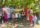 पौधारोपण करके मनाया बेटियों का जन्मदिन
