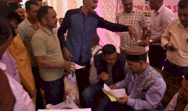 रिड़कमार में आयूषमान आरोग्य शिविर में बतौर मुख्यातिथि पहुंचे केवल पठानिया