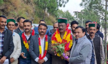 विधायक कुलदीप सिंह राठौर ने कुमारसैन में किया तीन सड़कों का भूमि पूजन