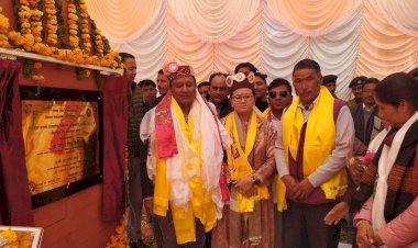 कुकमसेरी में मंत्री जगत सिंह नेगी ने 48 करोड   से बनने  वाले एकलव्य विद्यालय के शैक्षणिक खंड एवं छात्रावास भवन की रखी आधारशिला