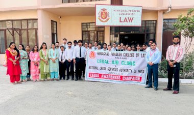 हिमाचल प्रदेश विधि महाविद्यालय कालाअंब ने दो दिवसीय विधिक जागरूकता अभियान चलाया।