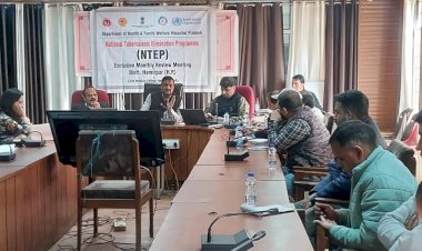 टी बी की मासिक मूल्यांकन बैठक का आयोजन