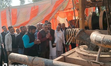 सिंचाई योजना का भूमि पूजन: किसानों को मिलेगा 169 हेक्टेयर भूमि पर सिंचाई का लाभ