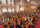 बजरंग दल शिमला ने 501 युवाओं को दी त्रिशूल दीक्षा : युवा बोले- धर्म, बहन-बेटी, गायों की रक्षा के लिए सदैव खड़े रहेंगे...