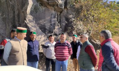 कार्यों में लापरवाही बर्दाश्त नहीं.. नाहन विधानसभा में सड़क विकास कार्यों का निरीक्षण  विधायक अजय सोलंकी ने