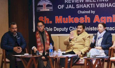 उपमुख्यमंत्री की अध्यक्षता में हुई जल शक्ति विभाग की समीक्षा बैठक