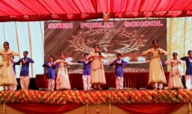 स्नेह पब्लिक स्कूल में वार्षिक समारोह आयोजित, छात्रों ने बांधा समां..