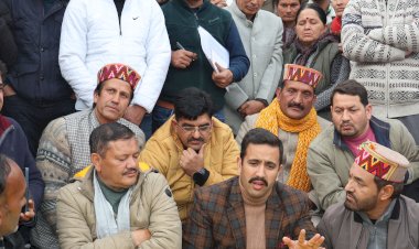 लोक निर्माण मंत्री विक्रमादित्य सिंह ने किया तांदी गाँव का दौरा