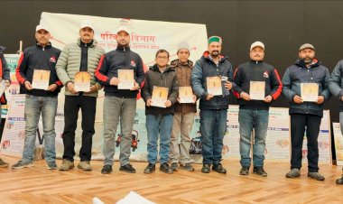 सड़क सुरक्षा अभियान के तहत छोलटू में नेत्र जांच शिविर आयोजित