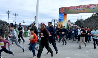 सेना दिवस 2025 के अवसर पर मिनी मैराथन  का आयोजन
