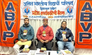 सोलन के नालागढ़ में संपन्न हुई विद्यार्थी परिषद की प्रांत कार्यकारिणी बैठक - अ•भा•वि•प•