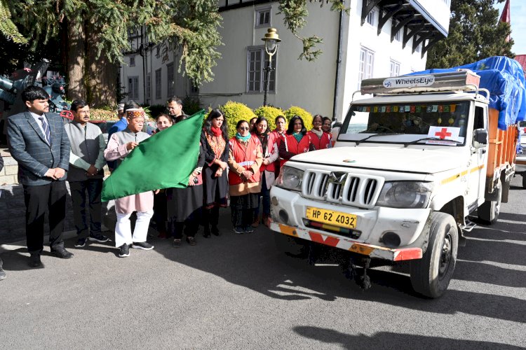 राज्यपाल ने तांदी गांव के लिए राहत सामग्री वाहन रवाना किया