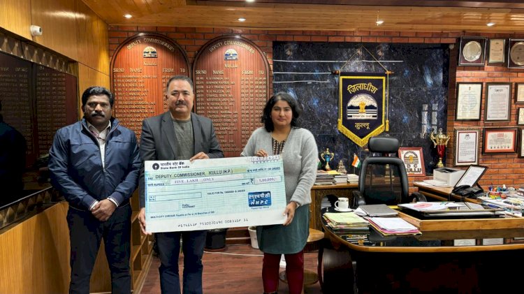 एनएचपीसी पार्वती परियोजना ने  तांदी अग्निकांड  पीड़ित परिवारों के लिए 5  लाख की राहत राशि प्रदान की ।