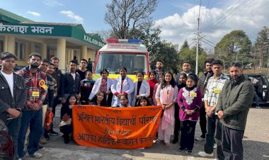 शिवाजी जयंती पर एबीवीपी कृषि विश्वविद्यालय पालमपुर इकाई ने किया रक्तदान शिविर का आयोजन, 37 यूनिट रक्त एकत्रित