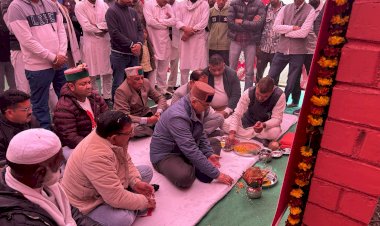 विधायक अजय सोलंकी ने किया भेड़ों गांव में लिंक रोड का उद्घाटन व डेम का शिलान्यास