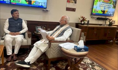 राज्यसभा सांसद ने की हरियाणा के पूर्व मुख्यमंत्री मनोहर लाल खट्टर से मुलाकात