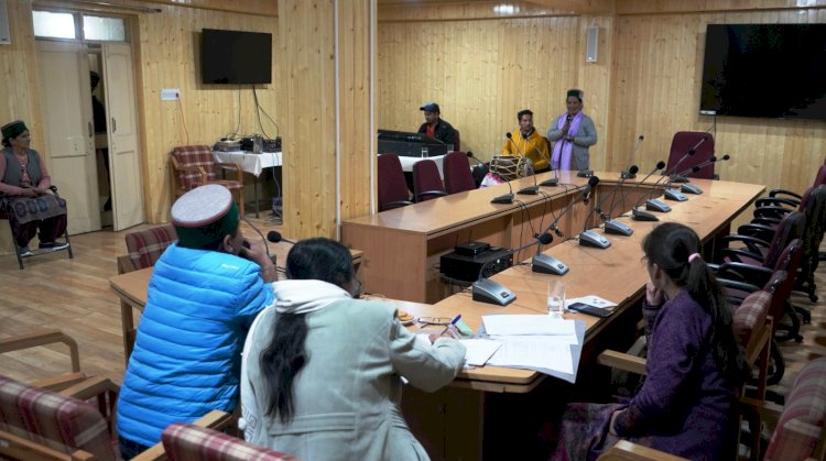 किन्नौर जिला के कलाकारों को श्रेणीबद्ध/वर्गीकरण करने के लिए ऑडिशन का आयोजन