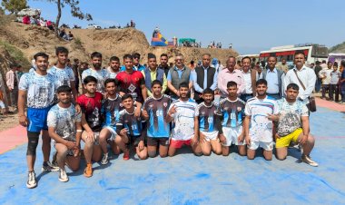 विधायक अजय सोलंकी ने नेहरस्वार पंचायत के केंथघाट में किया खेल मैदान का लोकार्पण