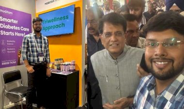 मधुमेह रोगियों के लिए आयुर्वेदिक सप्लीमेंट : नाहन के अभय गुप्ता ने भारत मंडप में आयोजित स्टार्टअप महा कुंभ 2025 में उत्पाद किया प्रदर्शित.. मिली सराहना