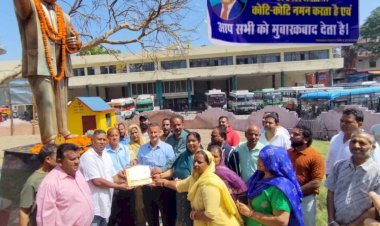 युवा विकास क्लब बाल्मीकि  बस्ती नाहन ने आंबेडकर की जयंती  मनाई