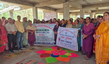 ‘बच्चे की जिंदगी के पहले 1000 दिन सबसे महत्वपूर्ण, महिला एवं बाल विकास विभाग ने कुठेड़ा में बताया पोषण का महत्व