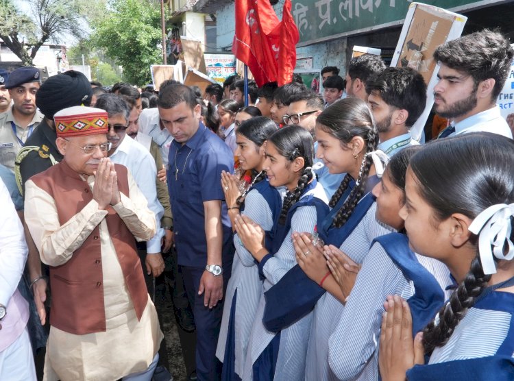 हिमाचल को नशे से बचाने पर ध्यान केन्द्रित करें राजनीतिक दल : राज्यपाल
