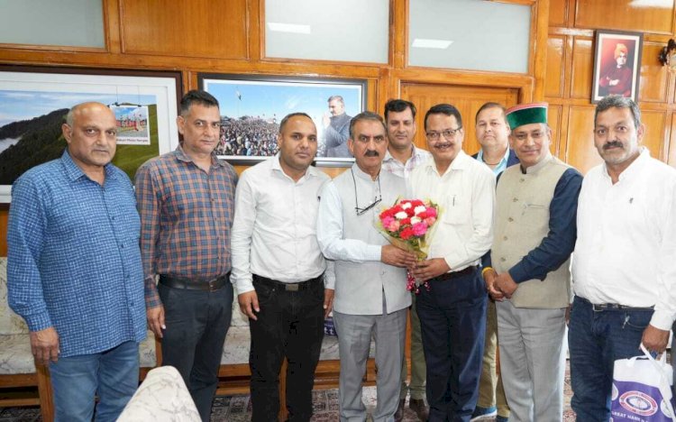 प्रेस क्लब मण्डी ने मुख्यमंत्री तथा उनके मीडिया सलाहकार से की भेंट