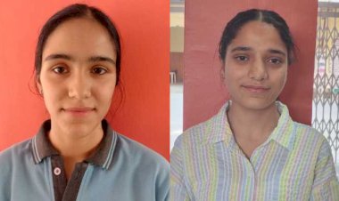 आदर्श विद्या निकेतन की अदिति व मन्नत ने दसवीं की मेरिट लिस्ट में झटका 9 वां स्थान..688 अंक मिले..