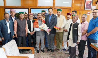 हिमाचल निजी शिक्षण संस्थान नियामक आयोग के सदस्य ने मुख्यमंत्री से भेंट की