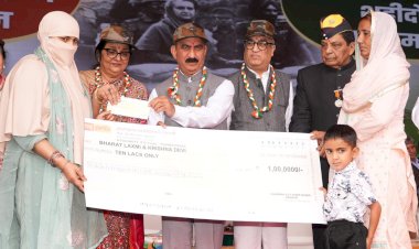 मुख्यमंत्री ने जय हिन्द सभा कार्यक्रम में वीर सैनिकों को किया सम्मानित