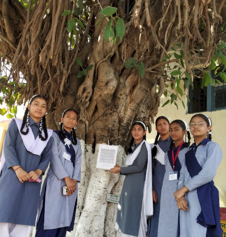 सैनवाला जमा दो स्कुल के छात्रों ने सीखा फ़्लोरा कोड बनाना...