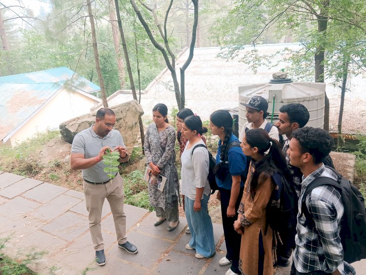 तीर्थन घाटी में जीएचएनपी वन मित्रों को दिया जा रहा प्रशिक्षण, प्रशिक्षण के बाद पार्क क्षेत्र की बीटों में होगी तैनाती।