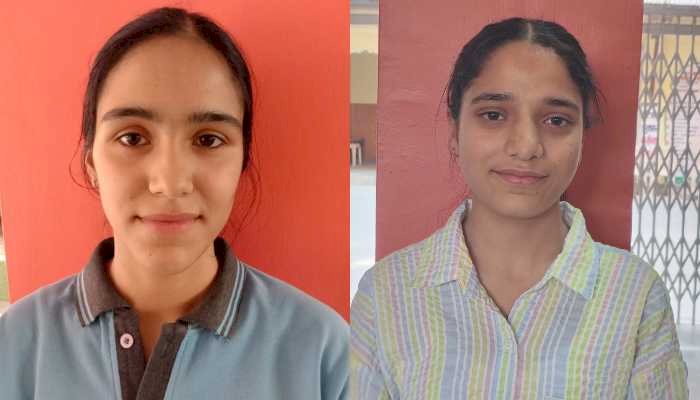 आदर्श विद्या निकेतन की अदिति व मन्नत ने दसवीं की मेरिट लिस्ट में झटका 9 वां स्थान..688 अंक मिले..