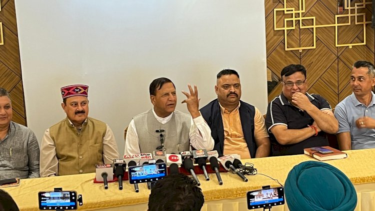 भारतीय जनता पार्टी के राष्ट्रीय अध्यक्ष एवं केंद्रीय स्वास्थ्य मंत्री जे.पी. नड्डा के हिमाचल प्रवास को लेकर डॉ राजीव बिंदल ने की प्रेस वार्ता