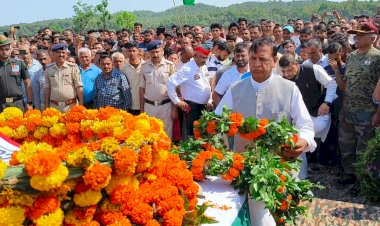 लांस नायक मनीष ठाकुर की शहादत को नमन, बिंदल अंतिम संस्कार में हुए शामिल