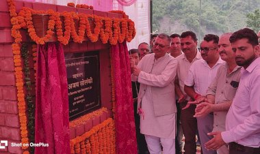 विधायक अजय सोलंकी ने धीड़ा से मोरियों-नदाली-नियोंन सड़क का किया लोकार्पण....