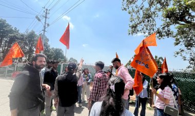 छात्र मांगों को लेकर विश्वविद्यालय में गरजा विद्यार्थी परिषद - अभाविप