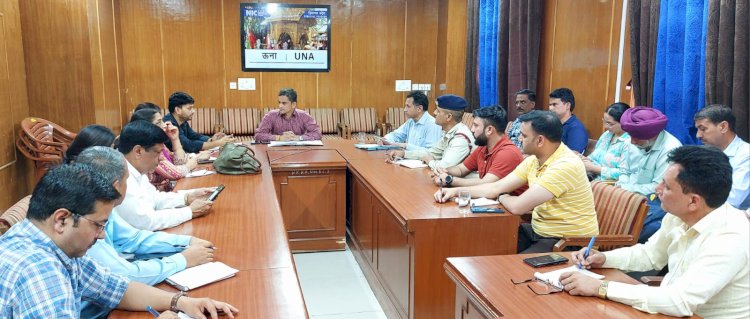 राज्य स्तरीय मेगा मॉक ड्रिल की तैयारियों को लेकर ऊना में बैठक आयोजित
