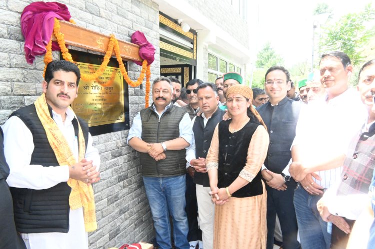 शिक्षा मंत्री ने किया सारी पंचायत घर एवं मघारा के सामुदायिक केंद्र का लोकार्पण