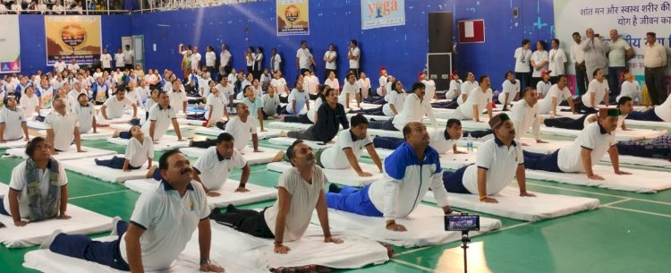 धर्मशाला में भव्य आयोजन के साथ मनाया गया 11वां राज्यस्तरीय योग दिवस: यादविंदर गोमा