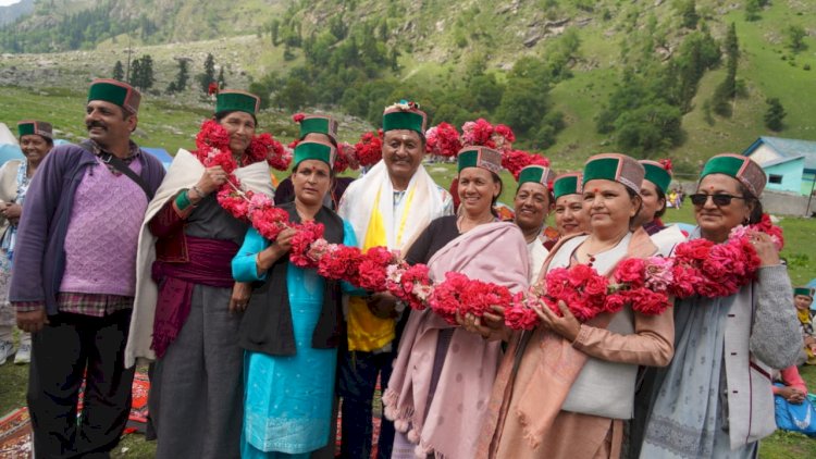 राजस्व मंत्री ने किन्नौर जिला की भाबा वैली के पर्यटन स्थल मूलिंग का किया दौरा
