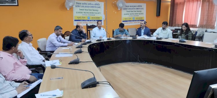 बैंकों की वार्षिक ऋण योजना की प्रगति की समीक्षा बैठक आयोजित
